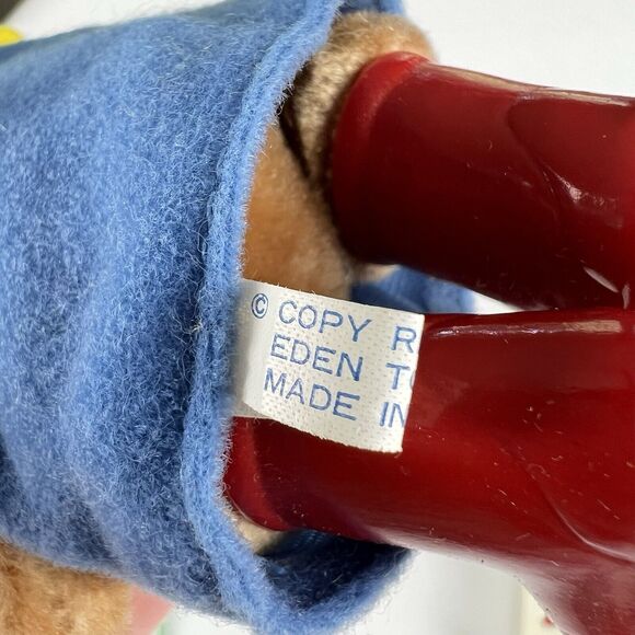 EDEN Paddington Bear VTG Bath Tub Puzzle 80s 90s Mini Jointed Figure Bag Korea - Picture 8 of 11